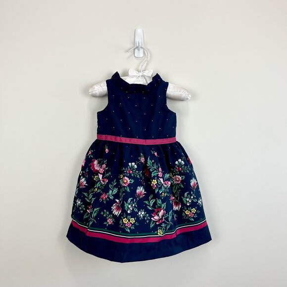 Janie and Jack Floral Border Dress 3-6 Months - Picture 6 of 6